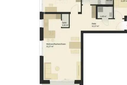 Wohnung Lauchheim - 3 Zimmer, 85 m&sup2;, 1.100&euro; | Angebot:25883436