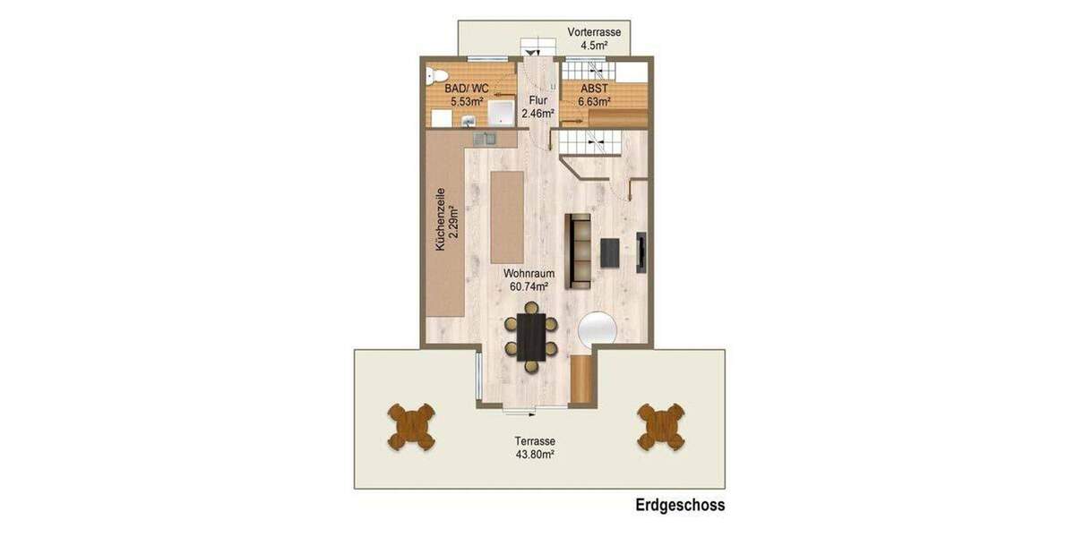 Einfamilienhaus Bartholomä Amalienhof - 5 Zimmer, 167 m&sup2;, 545.000&euro; | Angebot:25676501