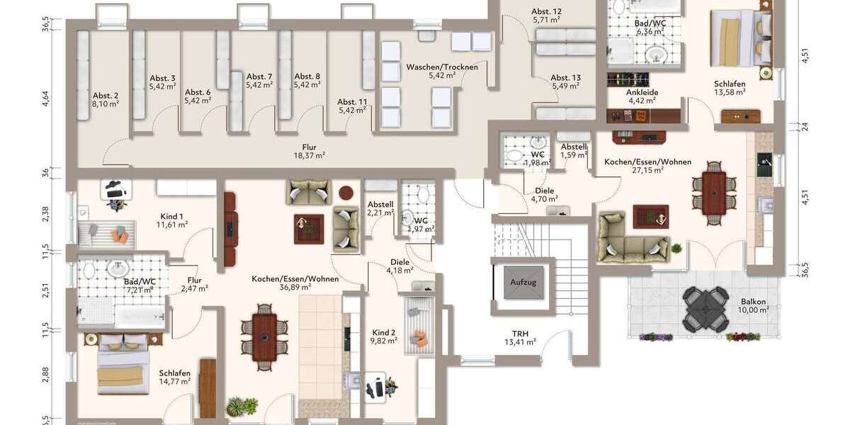 10% Rabatt bis August! Neubauprojekt „Panoramablick“ 3,5 Zi. Wohnung mit Balkon Aufzug & TG - Etagenwohnung Göggingen | Angebot:27532447