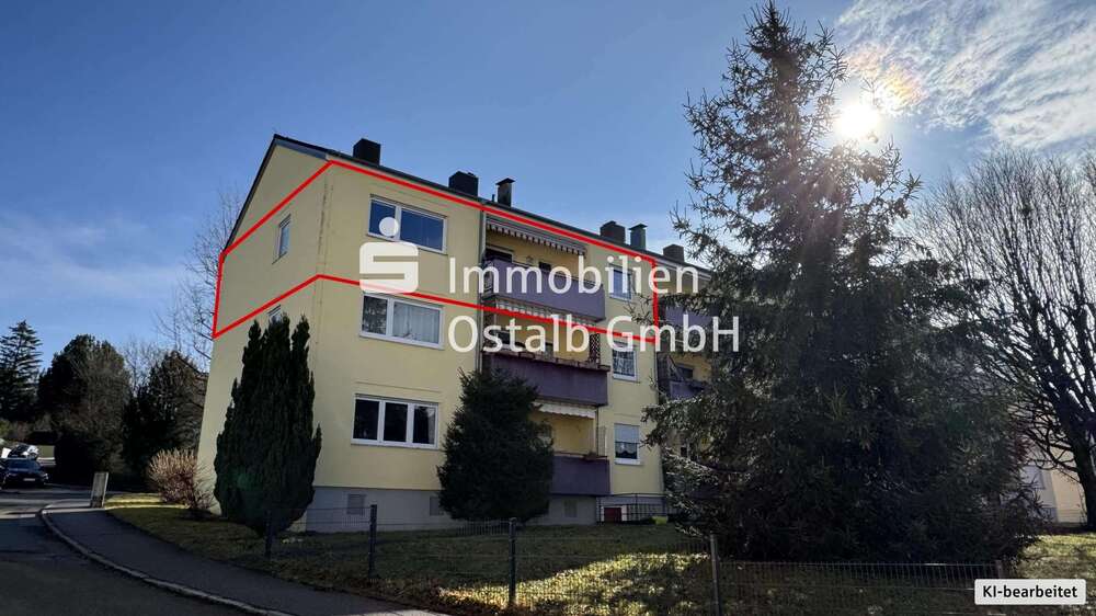 Etagenwohnung Aalen Unterkochen - 3 Zimmer, 73 m&sup2;, 199.000&euro; | Angebot:26988903