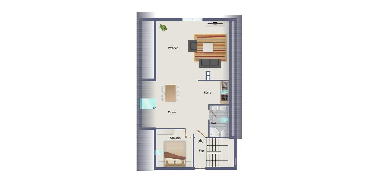 Dachgeschoßwohnung Altheim (Alb) - 2 Zimmer, 78 m&sup2;, 850&euro; | Angebot:26180949