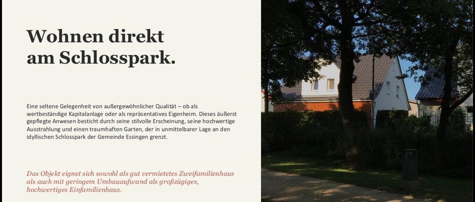 Einfamilienhaus Essingen - 10 Zimmer, 110 m&sup2;, 410.000&euro; | Angebot:26536152