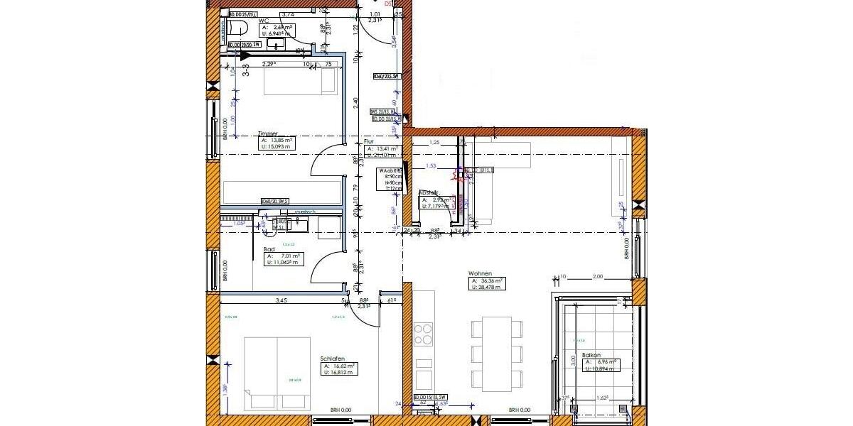 Etagenwohnung Gaildorf - 3 Zimmer, 96 m&sup2;, 1.200&euro; | Angebot:21113272