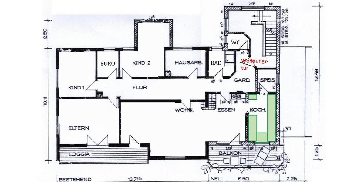 Etagenwohnung Dischingen - 5 Zimmer, 172 m&sup2;, 1.620&euro; | Angebot:26030762