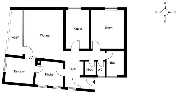 Etagenwohnung Heidenheim an der Brenz Aufhausen - 3.5 Zimmer, 82 m&sup2;, 1.010&euro; | Angebot:26672446