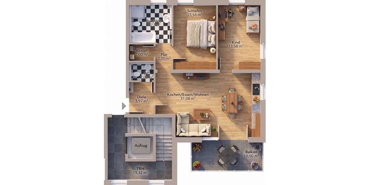 10% Rabatt bis August! Neubauprojekt „Panoramablick“ 3,5 Zi. Wohnung mit Balkon Aufzug & TG - Etagenwohnung Göggingen | Angebot:27532453