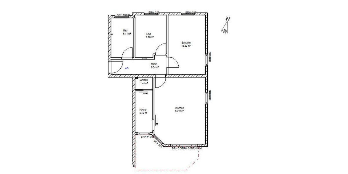 Etagenwohnung Aalen - 3.5 Zimmer, 75 m&sup2;, 1.220&euro; | Angebot:26448736