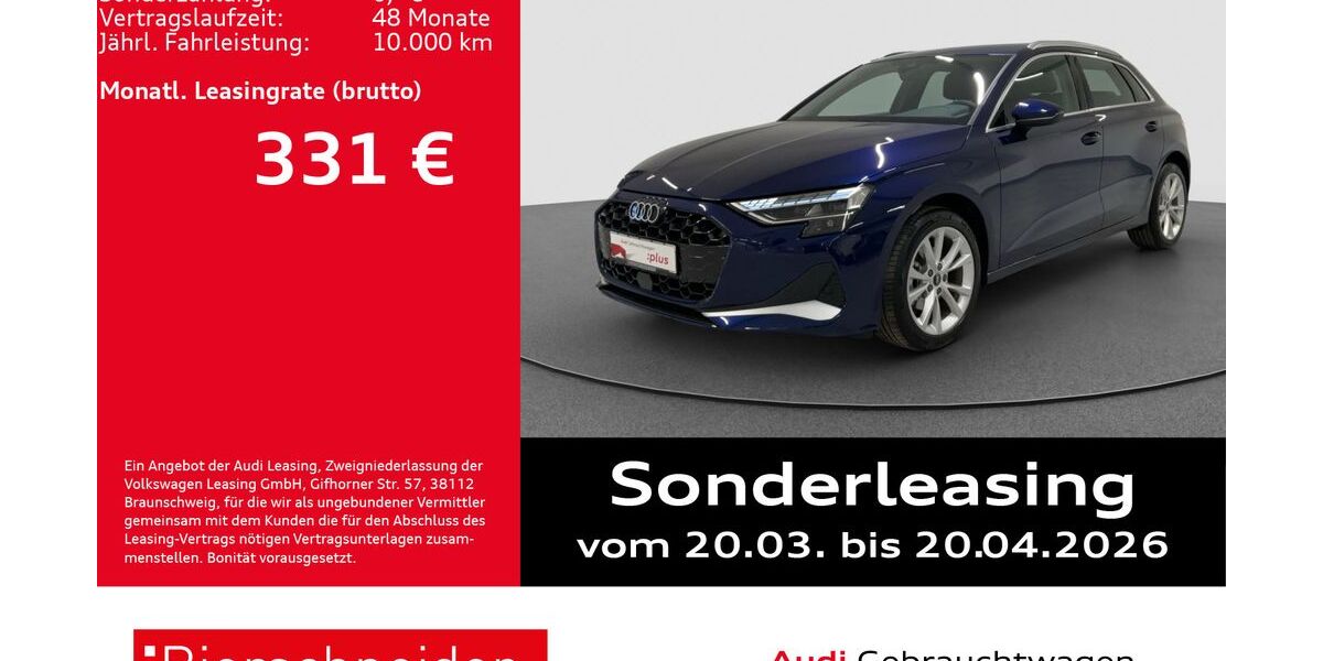 Audi A3 1.877 km 34.850 &euro; Aalen 73431