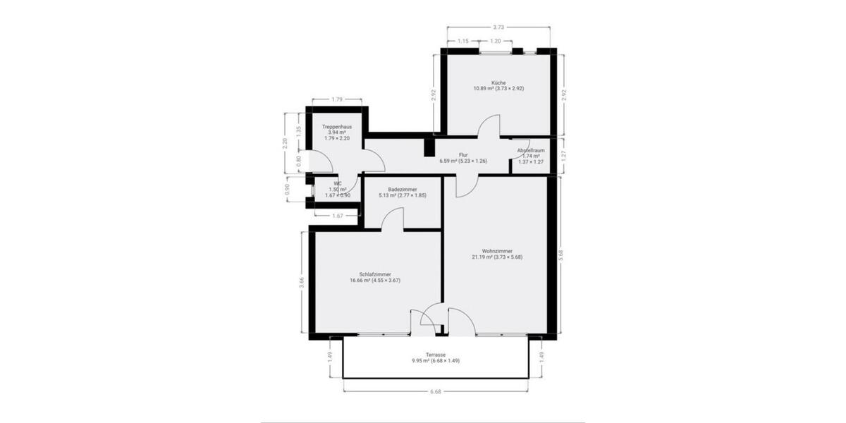 Erdgeschoßwohnung Aalen Dewangen - 2 Zimmer, 64 m&sup2;, 850&euro; | Angebot:26614148