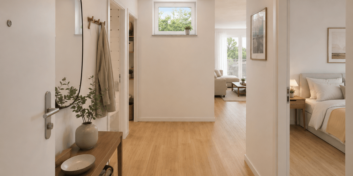 10% Rabatt bis Ende August! Neubauprojekt „Panoramablick“ 3,5 Zi. Wohnung mit Balkon Aufzug & TG - Etagenwohnung Göggingen | Angebot:27532450