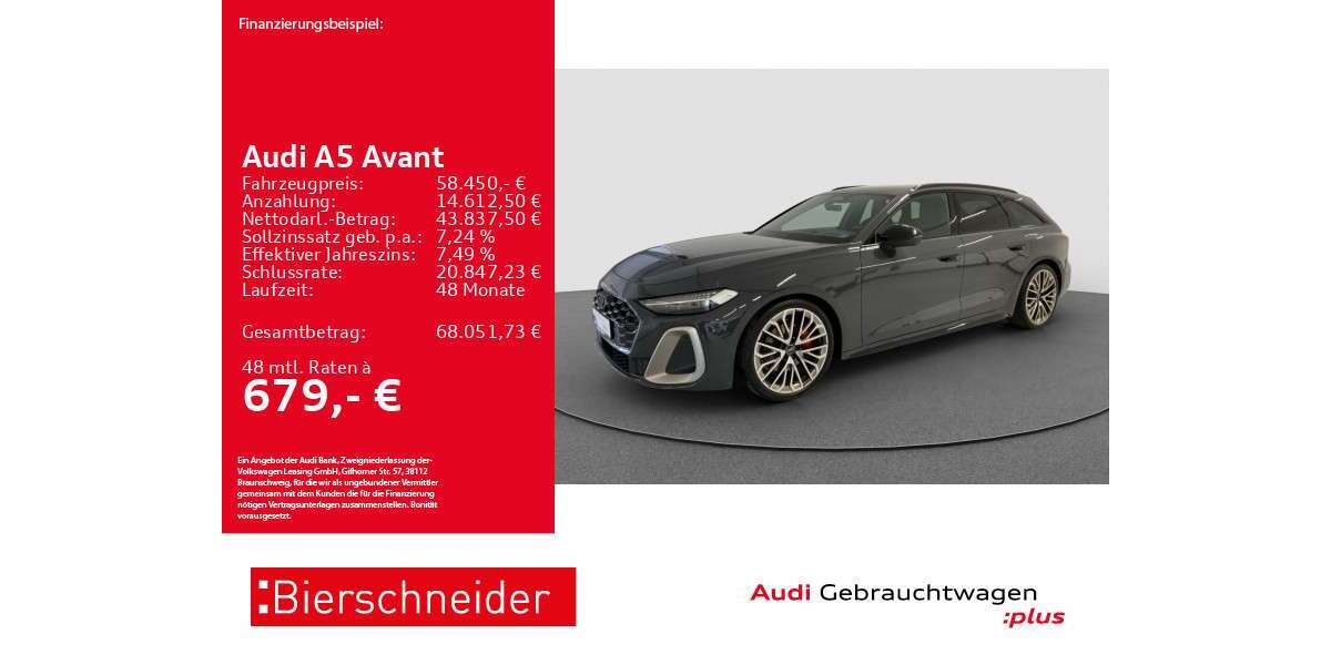 Audi A5 2.058 km 58.450 &euro; Aalen 73431