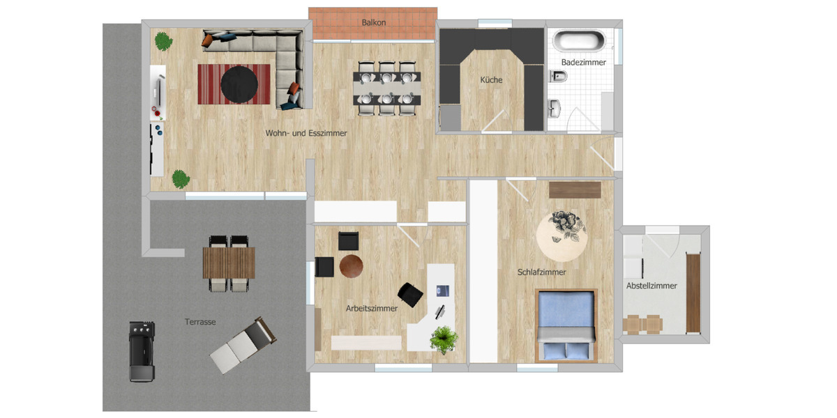 Einfamilienhaus Heidenheim an der Brenz Aufhausen - 3.5 Zimmer, 99 m&sup2;, 1.100&euro; | Angebot:25713665