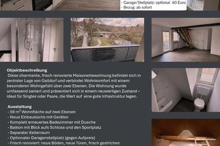 Wohnung Gaildorf - 2 Zimmer, 59 m&sup2;, 650&euro; | Angebot:25906974