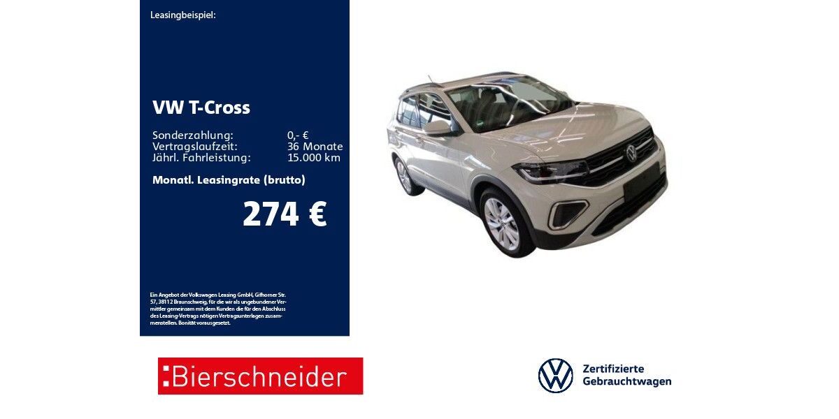 VW T-Cross 4.275 km 25.950 &euro; Aalen 73431