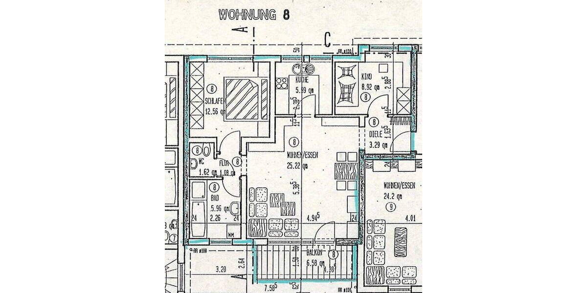 Etagenwohnung Essingen - 2 Zimmer, 65 m&sup2;, 239.000&euro; | Angebot:25978538