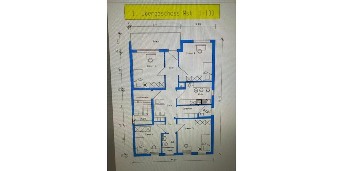 Etagenwohnung Aalen - 15 Zimmer, 110 m&sup2;, 300&euro; | Angebot:25178941