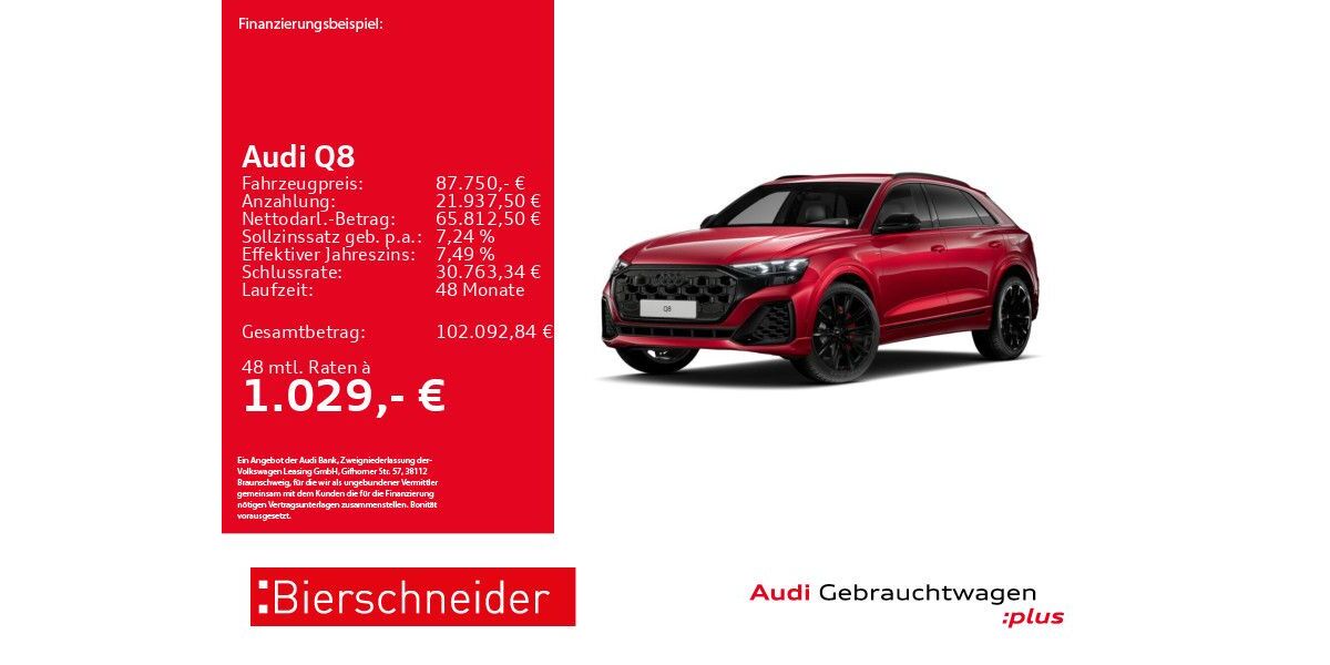Audi Q8 12.589 km 87.750 &euro; Aalen 73431