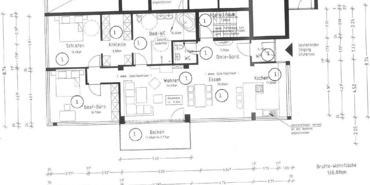 Etagenwohnung Wasseralfingen Wasseralfingen - 7 Zimmer, 201 m&sup2;, 299.999&euro; | Angebot:25678618