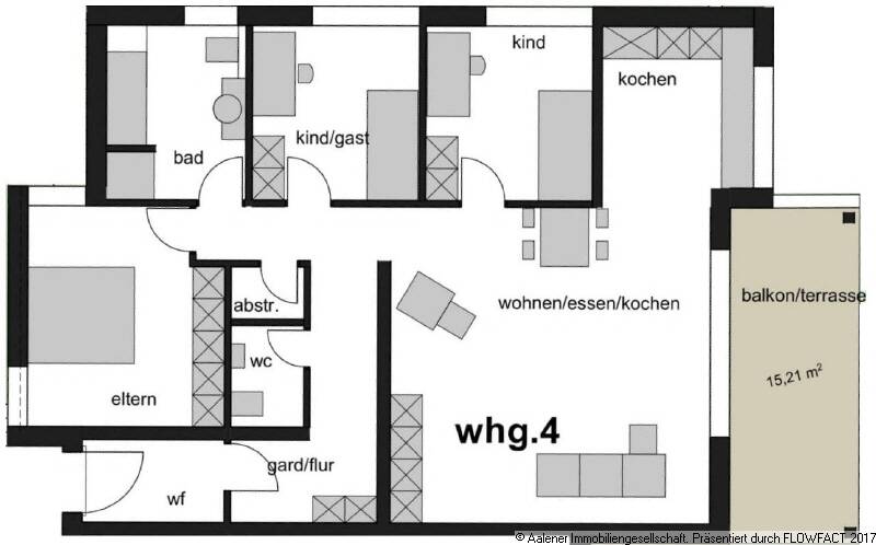 Etagenwohnung Aalen Wasseralfingen - 4 Zimmer, 112 m&sup2;, 569.500&euro; | Angebot:25661212