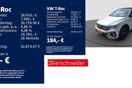 VW T-Roc 12.201 km 38.450 &euro; Schwäbisch Gmünd 73525