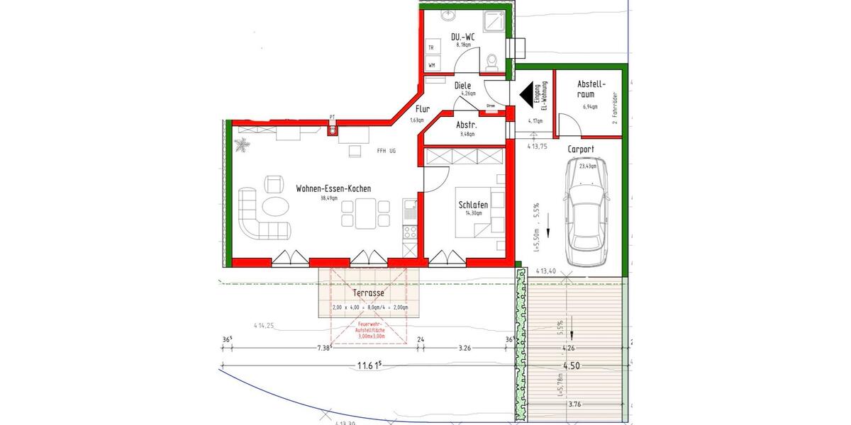 Erdgeschoßwohnung Aalen Attenhofen - 2.5 Zimmer, 75 m&sup2;, 1.400&euro; | Angebot:25931270