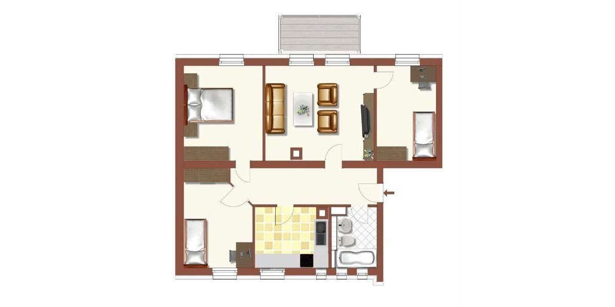Etagenwohnung Heidenheim an der Brenz - 4 Zimmer, 75 m&sup2;, 684&euro; | Angebot:26359311