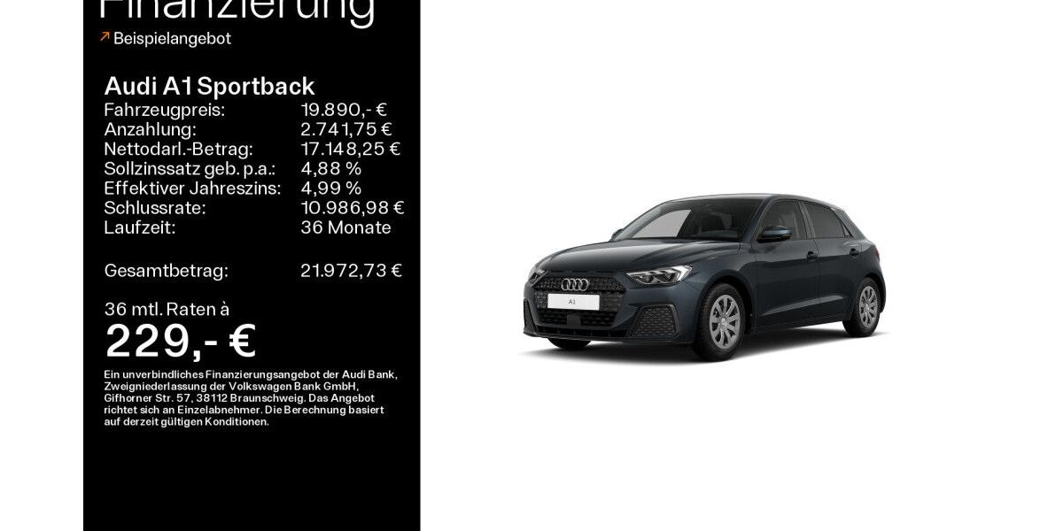 Audi A1 17.473 km 19.290 &euro; Heidenheim a. d. B. 89520