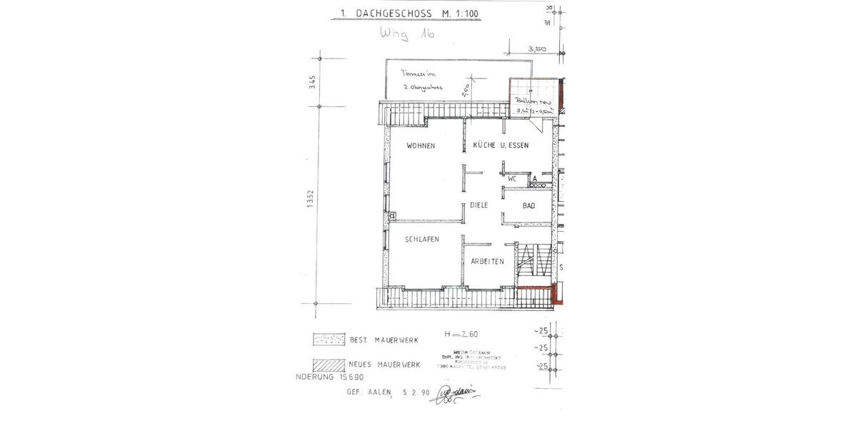 Dachgeschoßwohnung Aalen Dewangen - 3.5 Zimmer, 118 m&sup2;, 830&euro; | Angebot:27604313