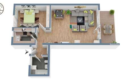 Wohnung Mergelstetten Mergelstetten - 2.5 Zimmer, 72 m&sup2;, 219.000&euro; | Angebot:26672751