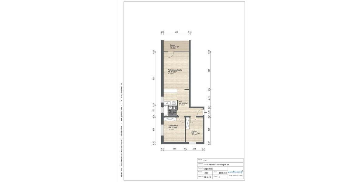 Etagenwohnung Heubach - 3 Zimmer, 74 m&sup2;, 199.900&euro; | Angebot:27224375
