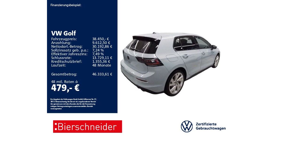 VW Golf 11.297 km 38.450 &euro; Aalen 73431