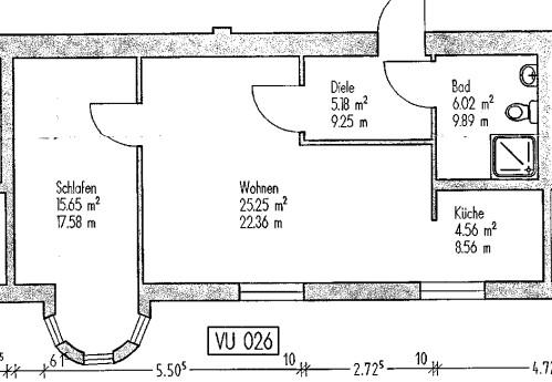 Etagenwohnung Heidenheim an der Brenz - 2 Zimmer, 56 m&sup2;, 465&euro; | Angebot:25389515