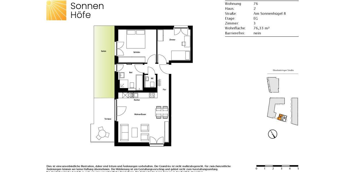 Erdgeschoßwohnung Schwäbisch Gmünd - 3 Zimmer, 76 m&sup2;, 935&euro; | Angebot:26004775