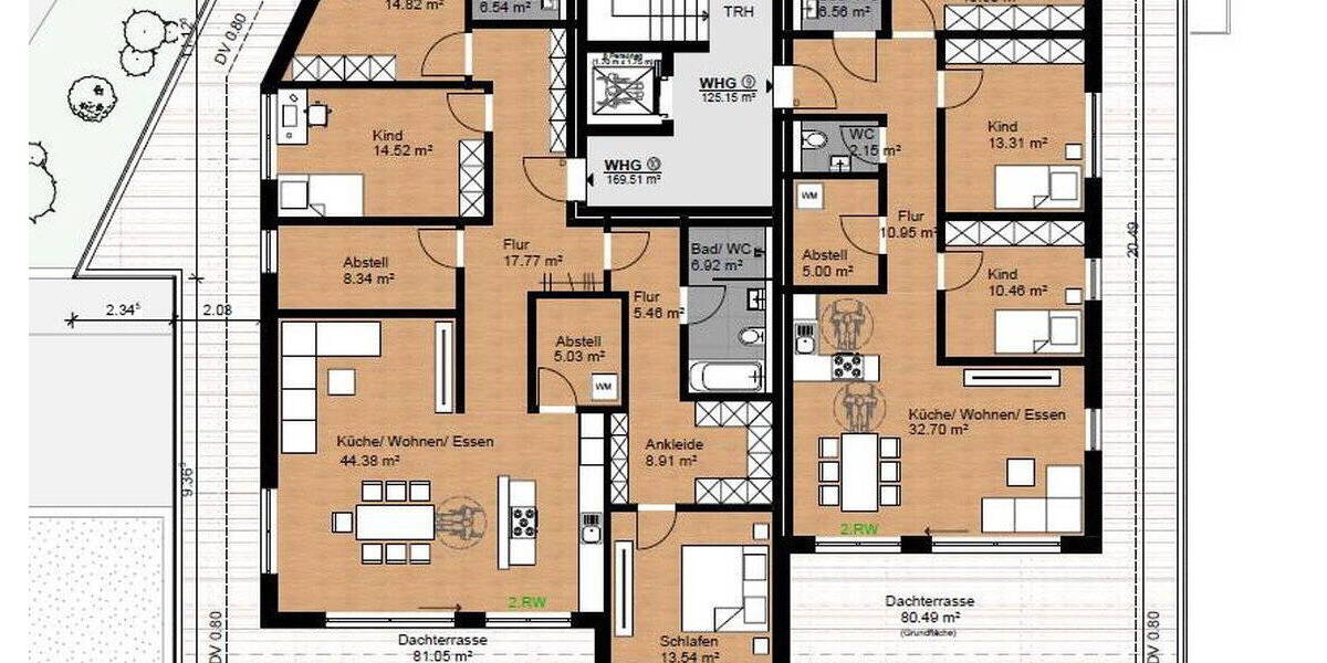 Etagenwohnung Schwäbisch Gmünd Bettringen - 3 Zimmer, 79 m&sup2;, 336.550&euro; | Angebot:26673031