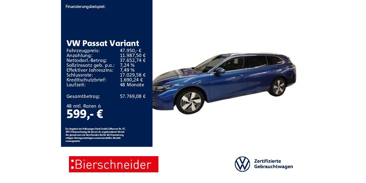 VW Passat Variant 4.535 km 47.950 &euro; Aalen 73431