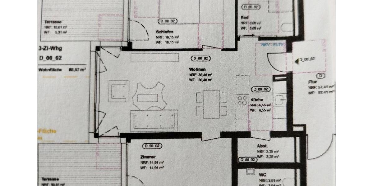 Terrassenwohnung Heubach - 3 Zimmer, 89 m&sup2;, 1.152&euro; | Angebot:27603388