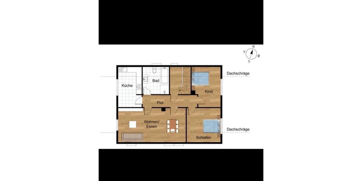 Dachgeschoßwohnung Aalen Unterkochen - 3.5 Zimmer, 70 m&sup2;, 900&euro; | Angebot:26004499