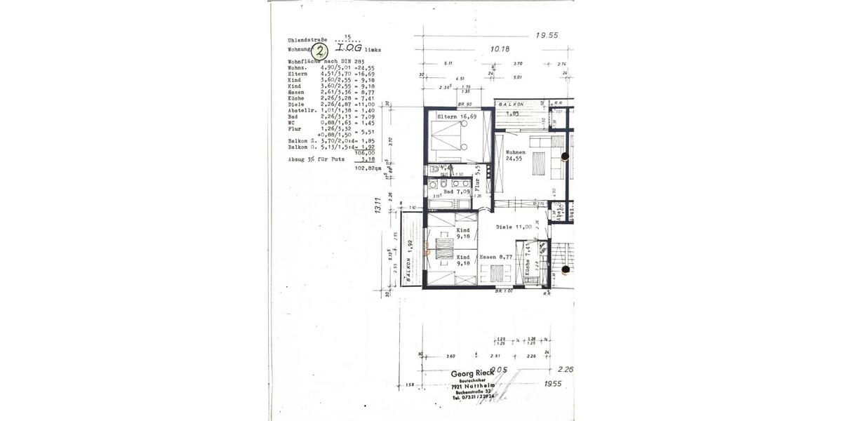 Etagenwohnung Nattheim - 4.5 Zimmer, 103 m&sup2;, 259.000&euro; | Angebot:25962004