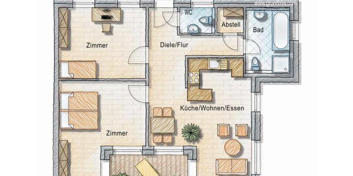 Erdgeschoßwohnung Obersontheim - 3.5 Zimmer, 79 m&sup2;, 335.000&euro; | Angebot:25964467
