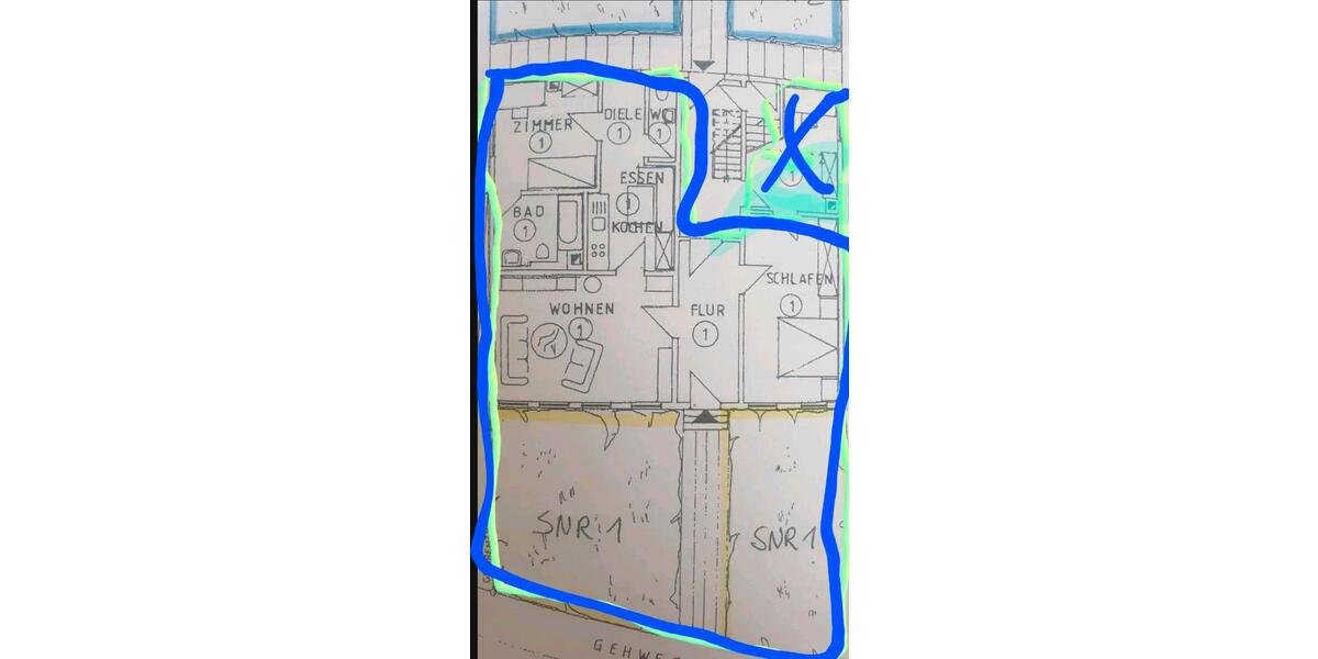 Erdgeschoßwohnung Alfdorf - 3 Zimmer, 81 m&sup2;, 1.100&euro; | Angebot:25859022