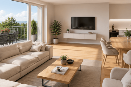 10% Rabatt bis August! Neubauprojekt „Panoramablick“ 3,5 Zi. Wohnung mit Balkon Aufzug & TG - Wohnung Göggingen | Angebot:27532452