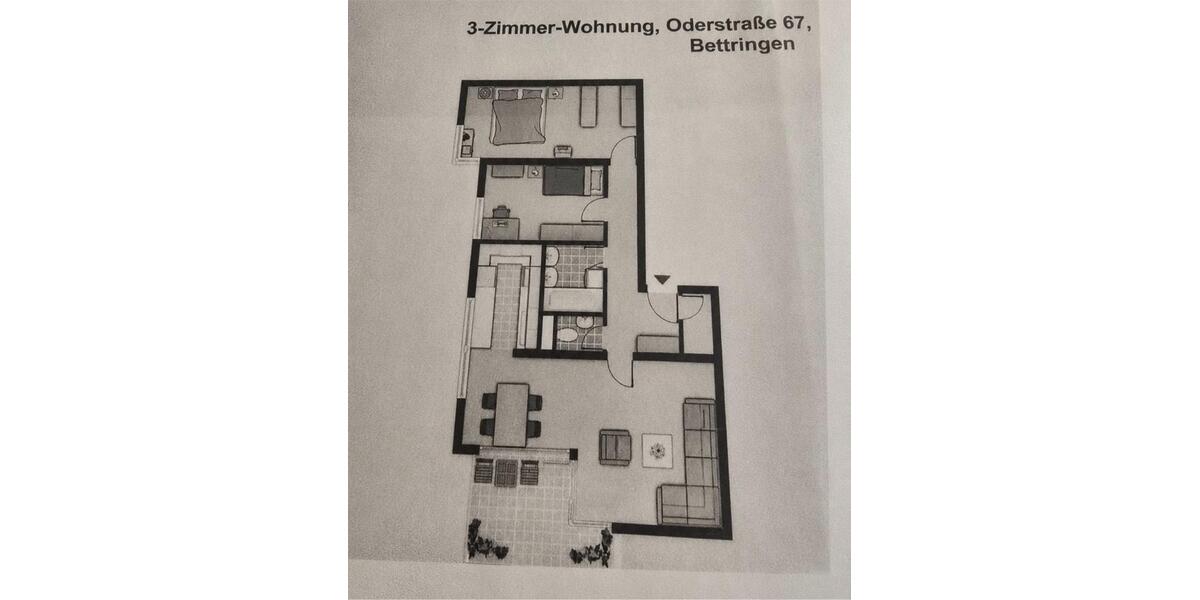 Erdgeschoßwohnung Schwäbisch Gmünd Bargau - 3 Zimmer, 79 m&sup2;, 1.150&euro; | Angebot:27576587