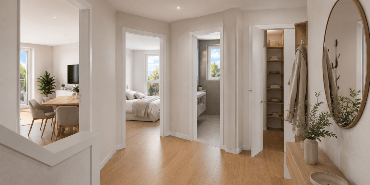 10% Rabatt bis August! Neubauprojekt „Panoramablick“ 3,5 Zi. Wohnung mit Balkon Aufzug & TG - Etagenwohnung Göggingen | Angebot:27532452