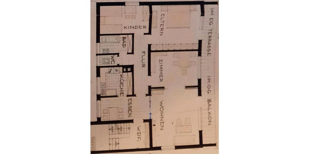 Erdgeschoßwohnung Ellwangen (Jagst) - 4 Zimmer, 96 m&sup2;, 1.000&euro; | Angebot:25892356