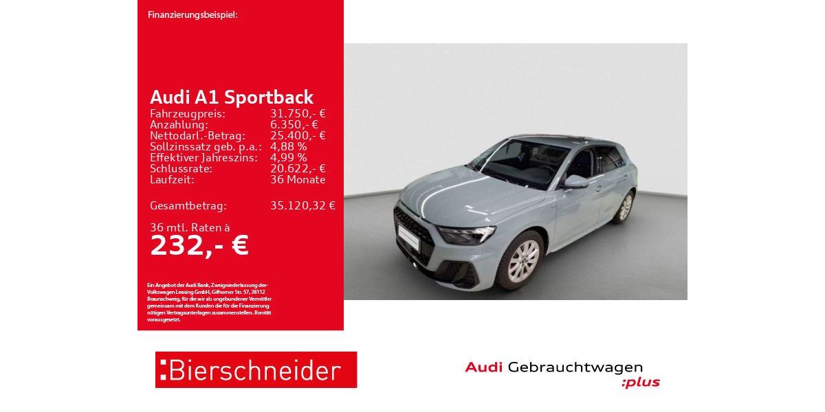 Audi A1 11.653 km 31.750 &euro; Aalen 73431