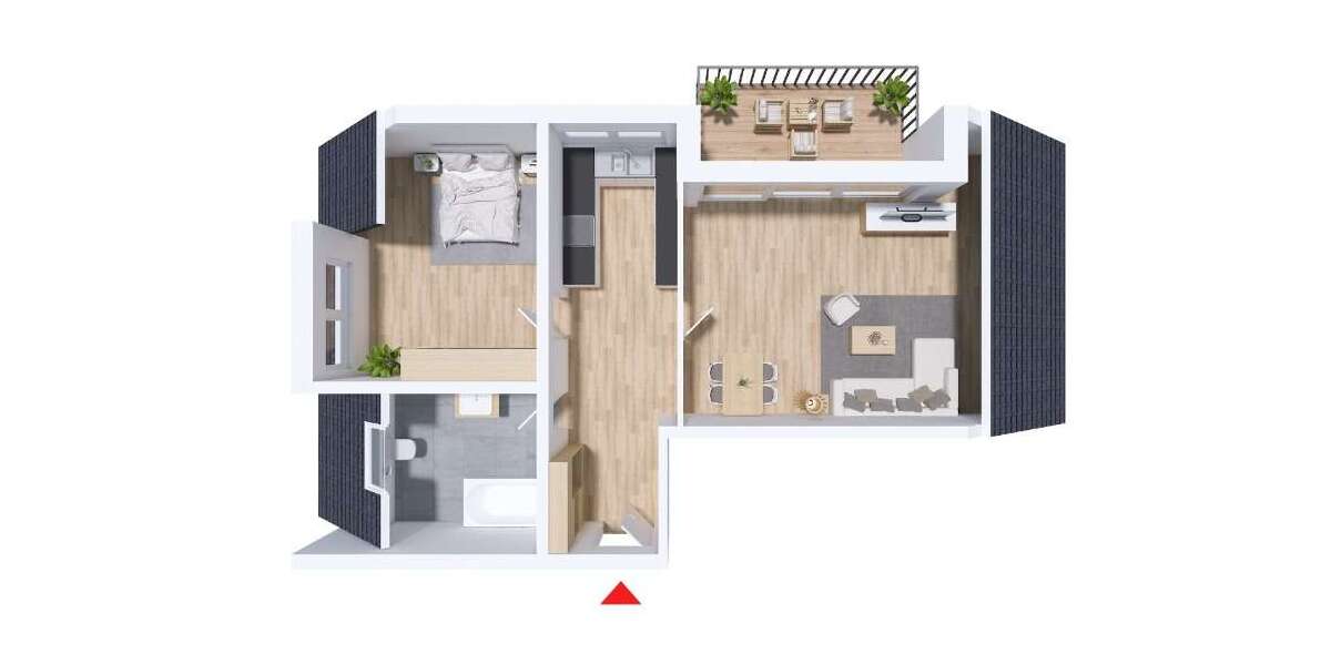 Etagenwohnung Schwäbisch Gmünd Bargau - 2.5 Zimmer, 60 m&sup2;, 312.000&euro; | Angebot:25403335