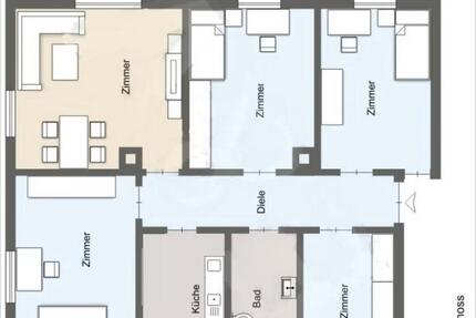 Wohnung Aalen Unterkochen - 5 Zimmer, 105 m&sup2;, 1.200&euro; | Angebot:26032187