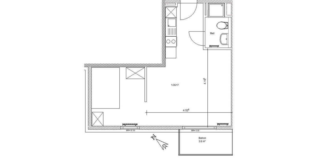 Maisonettenwohnung Aalen - 2 Zimmer, 39 m&sup2;, 665&euro; | Angebot:25402127