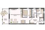 Etagenwohnung Aalen Unterkochen - 3 Zimmer, 84 m&sup2;, 1.029&euro; | Angebot:25701386