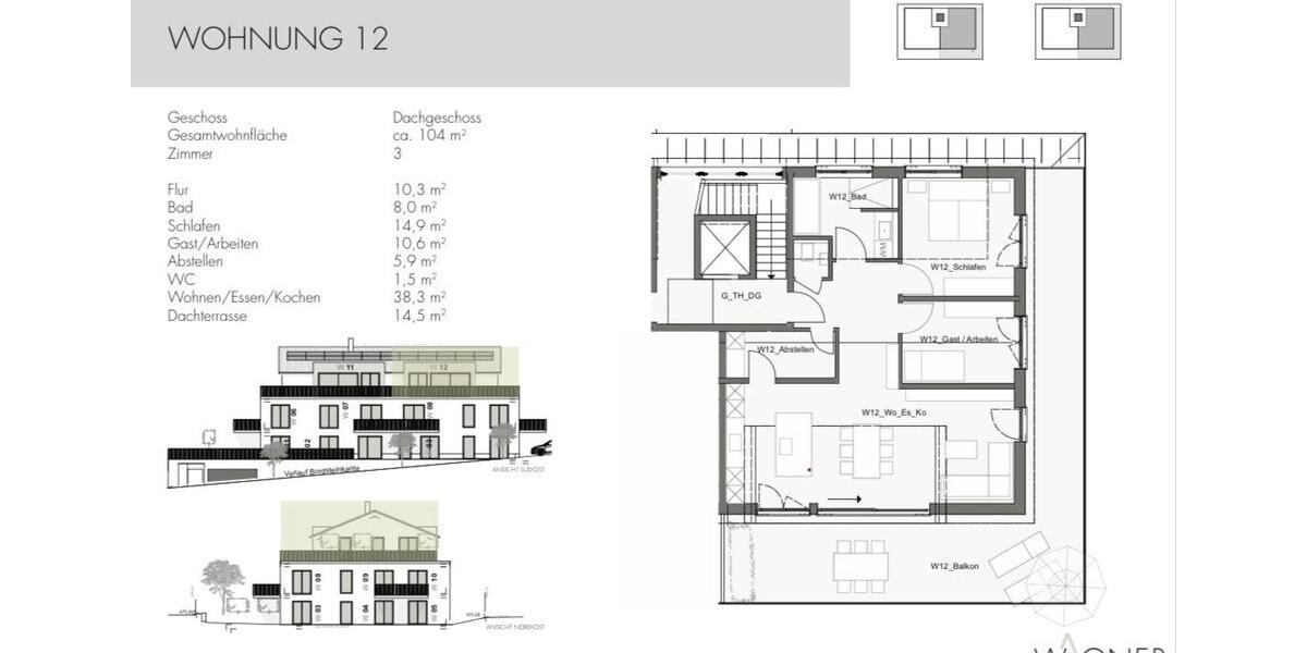 Einfamilienhaus Ellwangen (Jagst) - 3 Zimmer, 104 m&sup2;, 1.607&euro; | Angebot:27587678